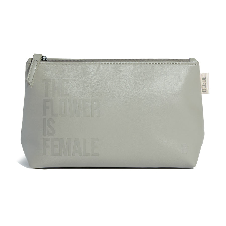 Beboe Flower is Female Smell Proof Grey Stash Pouch 21